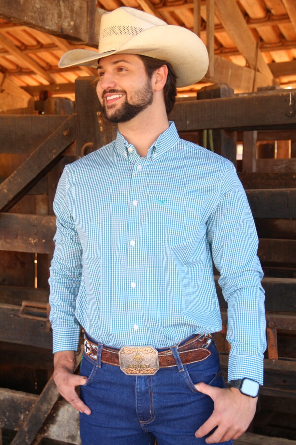 Camisa Xadrez - Manga Longa - Cores Variadas